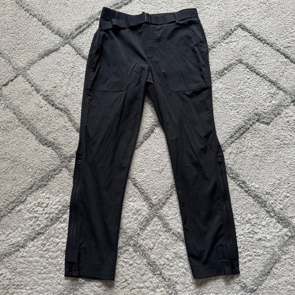 Athleta Black Track Pants Relaxed Fit Joggers - Picture 2 of 13